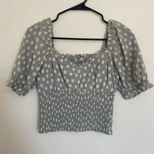 Polka dot crop